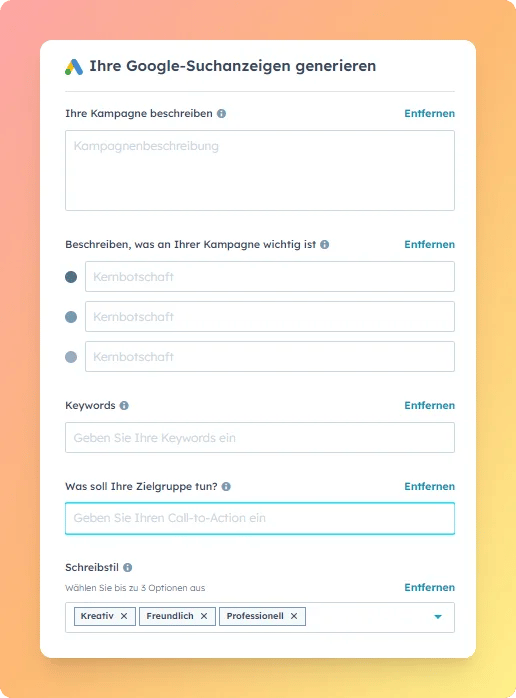 KI-gestuetzter Ueberschriften-Generator und Google Ads