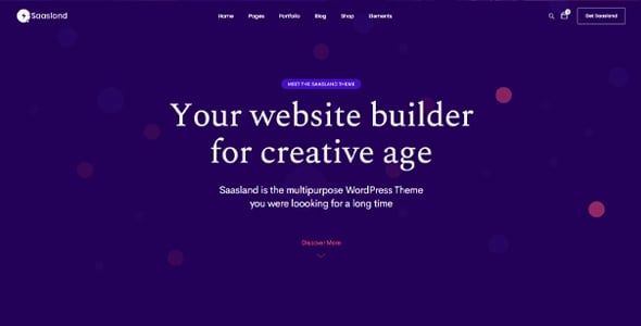 Saasland Mobile-friendly wordpress theme