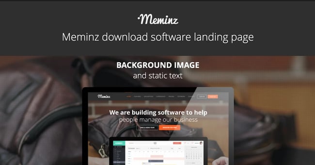 Meminz Landing Page WordPress Theme