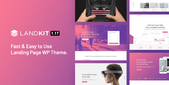 landkit Landing Page WordPress Theme