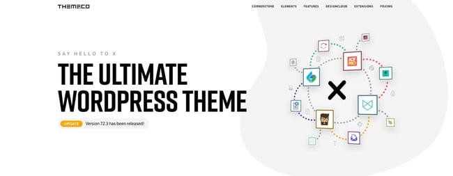 wordpress themes for business: x theme 