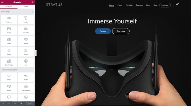 Stratus Landing Page WordPress Theme