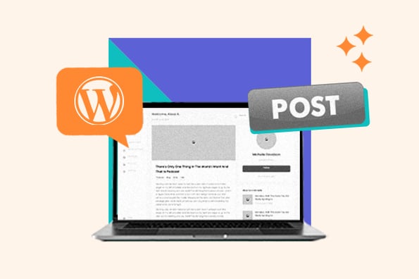 frontend posting wordpress plugins on a laptop 