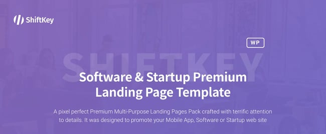 shiftkey Landing Page WordPress Theme