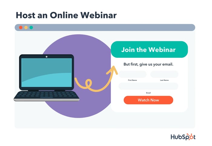 mailing list sign up tip: host an online webinar