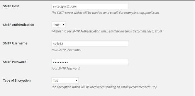 SMTP Mailer interface