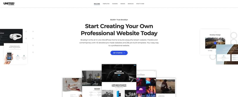 demo for the multipurpose wordpress theme brooklyn