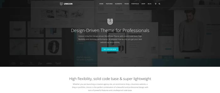 demo for the multipurpose wordpress theme unicon