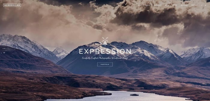 demo for the multipurpose wordpress theme borderland