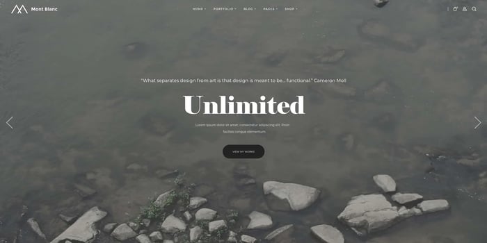 demo for the multipurpose wordpress theme montblanc