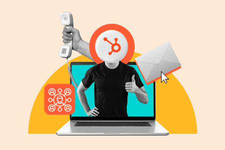 Hubspot's customer support channel 