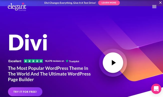 Divi Landing Page WordPress Theme