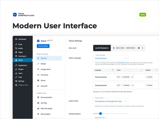 WORDPRESS AI PLUGIN: VOICER
