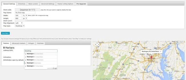 WordPress plugins Google: WP Go Maps