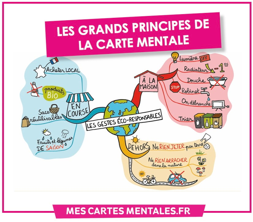 les grands principes de la carte mentale