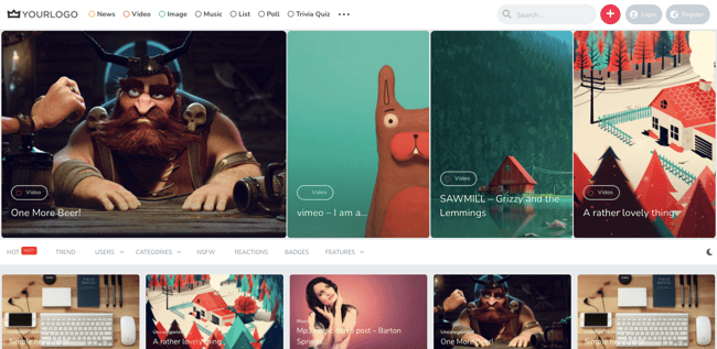 Best content sharing WordPress theme King features content slider and videos