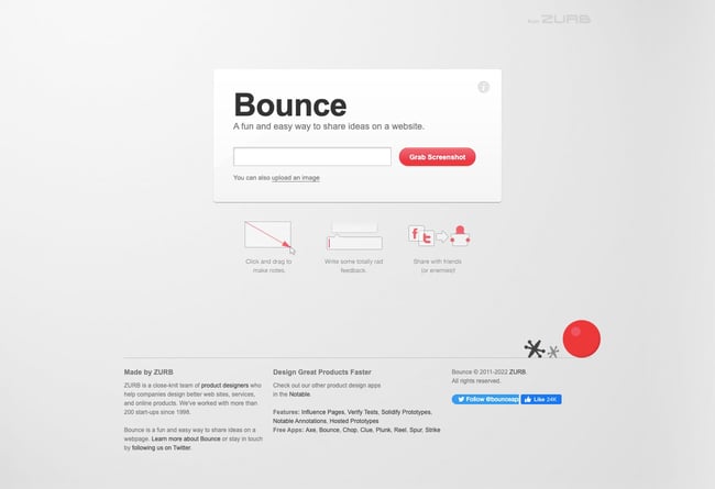 best design feedback tool: Bounce
