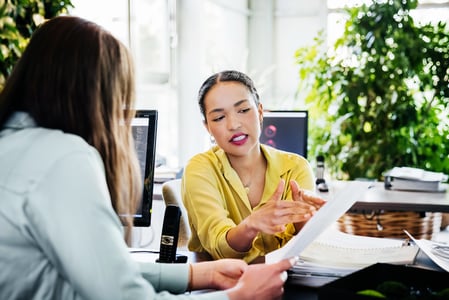 Business Development Manager explaining to a candidate how to become a BDM