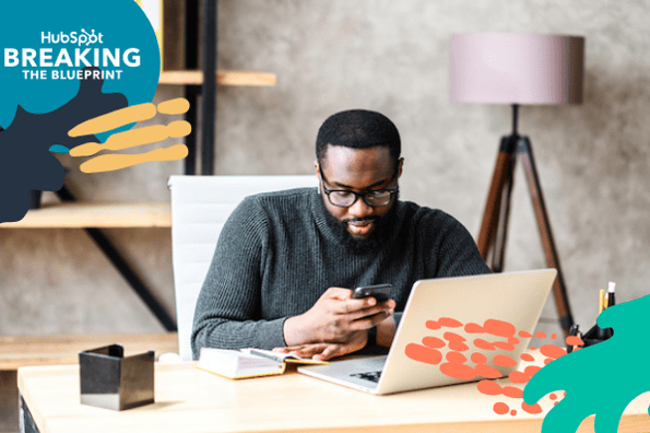 Black business owner working on an email marketing strategy