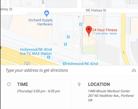 Use EventON's integration with Google Maps to display location and directions on your event invite