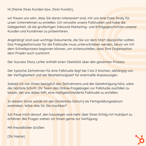 Case-Study-E-Mail an Kundschaft