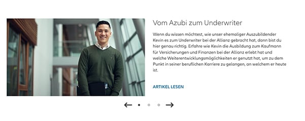 Employer Branding Beispiel Allianz Corporate-Blog