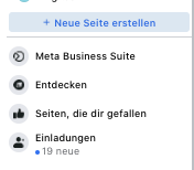 Facebook-Seite neu erstellen