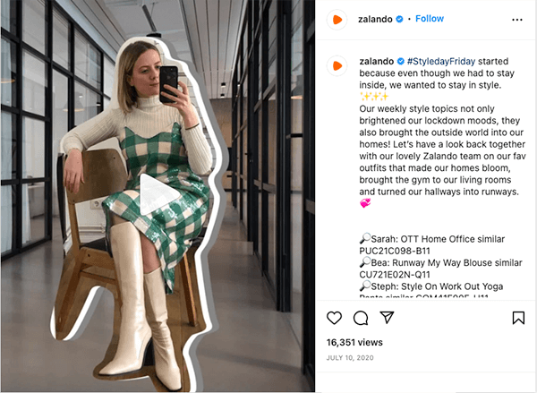 Influencer-Kampagne Beispiel Zalando