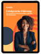 Cover des Leadership E-Books mit einer Frau und Text auf der Vorderseite