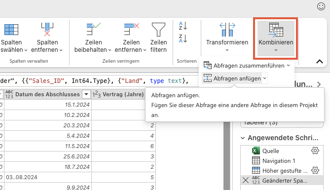 Power Query Beispiel