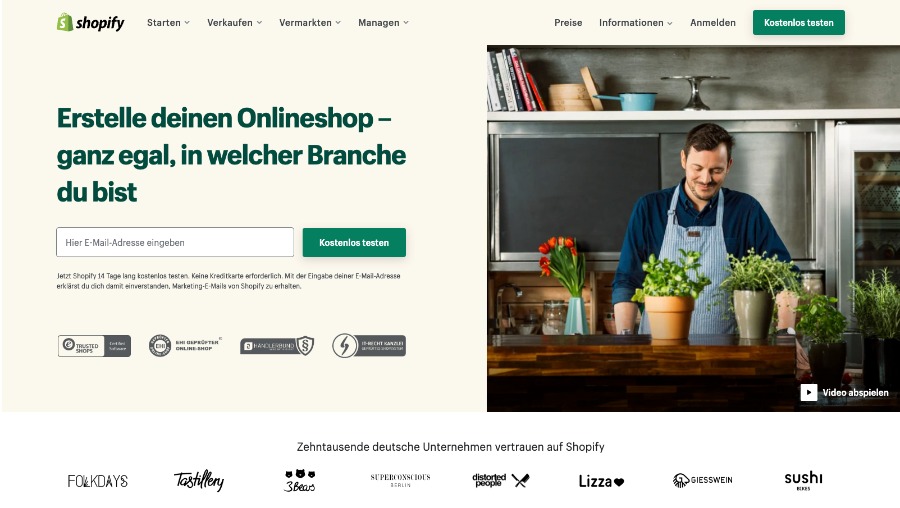 Website Builder Shopify