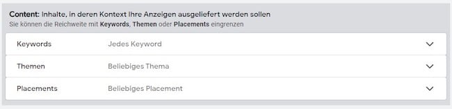 Screenshot: Google Anzeigen Retrageting