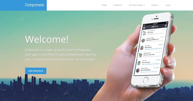 local business wordpress theme demo: corporate