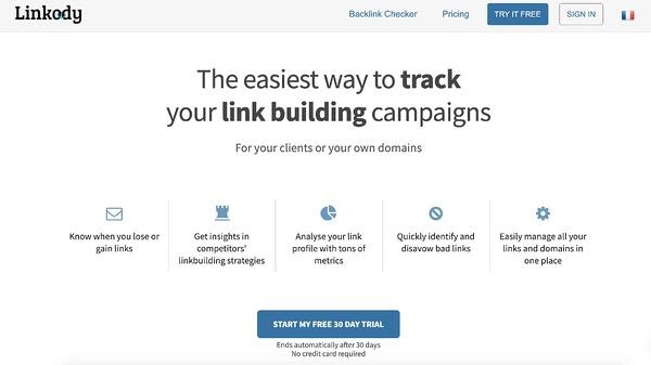 paid SEO Tool: Linkody