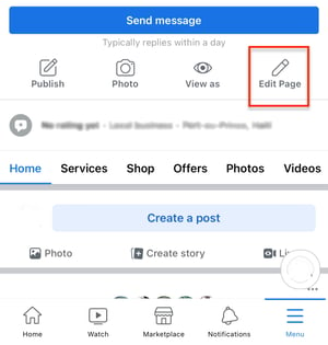 How to change your facebook vanity URL step 1