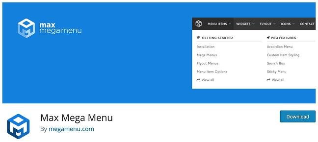 Mobile-Friendly WordPress Plugin Max Mega Menu