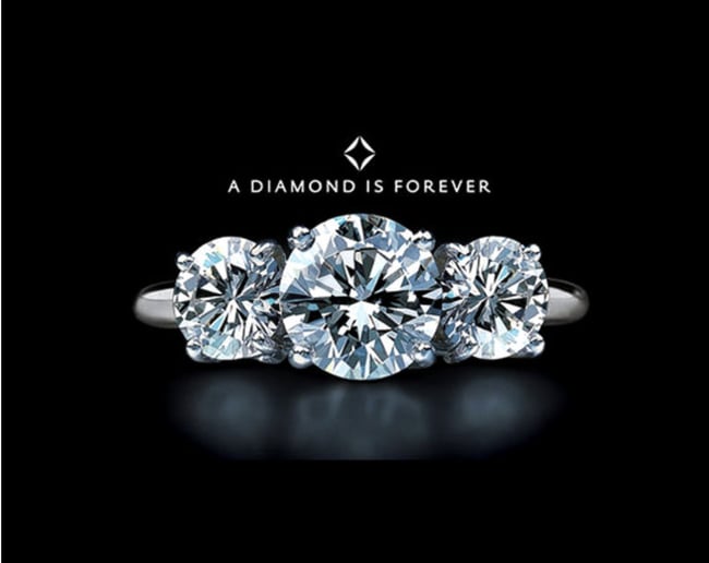 Business slogan example: DeBeers