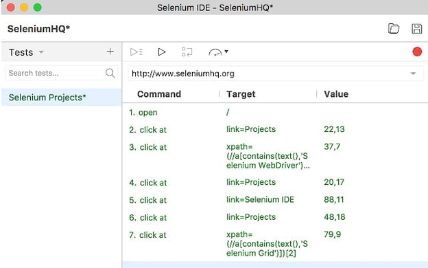 Selenium IDE