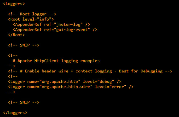 Apache JMeter logging