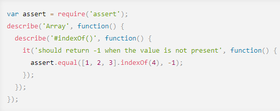 Mocha JavaScript test case