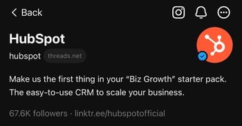 brands to follow on threads, hubspot