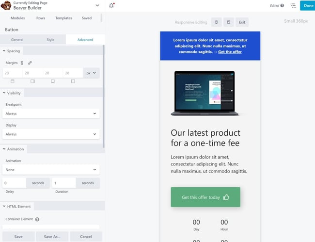 Beaver Builder Responsive Design