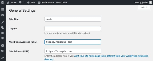 Replacing HTTP with HTTPS for the WordPress and Site URL Address in WordPress dashboard