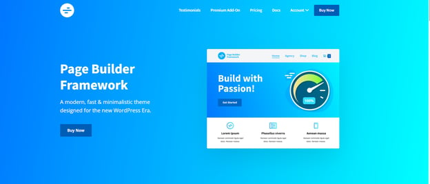 Pagebuilder Framework WordPress theme