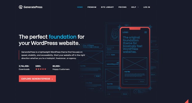 Generate Press WordPress theme