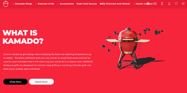 Themify Site Example: Kamado