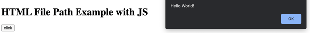 HTML file path example with JS