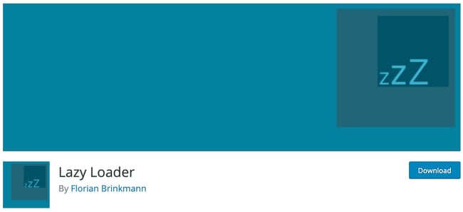 plugin download page for the wordpress lazy loading plugin lazy loader