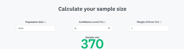 sample size calculator