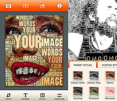 What To Post On Instagram: Wordfoto App Image